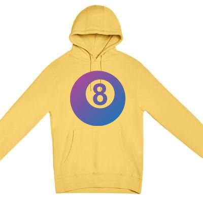 Pool Billiards 8 Ball Cute Gift Premium Pullover Hoodie