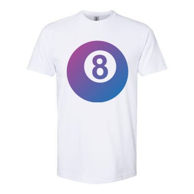 Pool Billiards 8 Ball Cute Gift Softstyle CVC T-Shirt