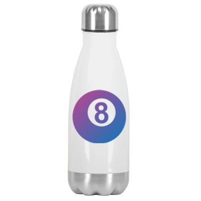 Pool Billiards 8 Ball Cute Gift Stainless Steel Insulated Water Bottle