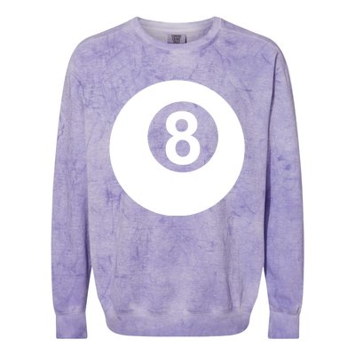 Pool Billiards 8 Ball Gift Colorblast Crewneck Sweatshirt