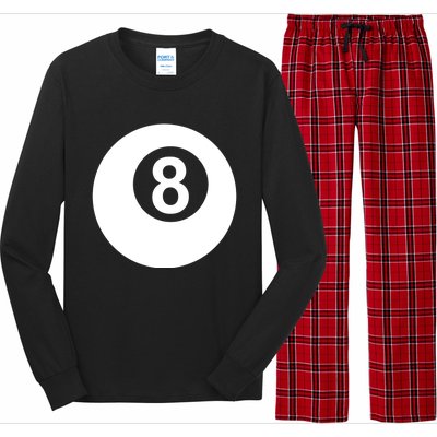 Pool Billiards 8 Ball Gift Long Sleeve Pajama Set