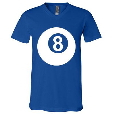 Pool Billiards 8 Ball Gift V-Neck T-Shirt