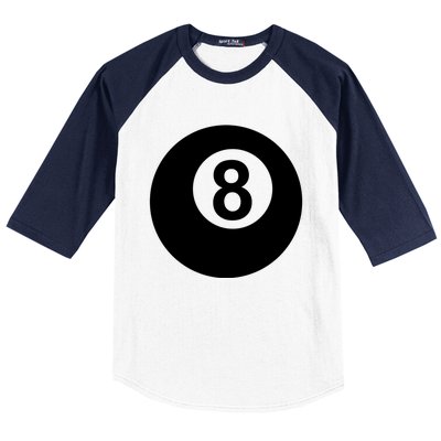 Pool Billiards 8 Ball Gift Baseball Sleeve Shirt