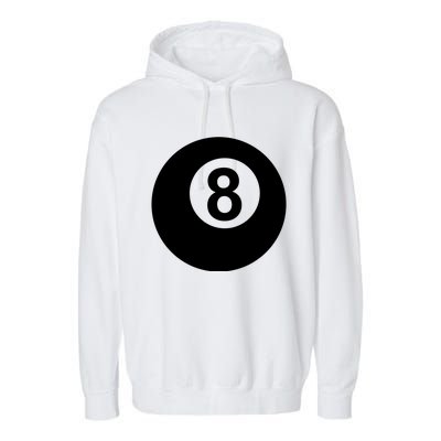 Pool Billiards 8 Ball Gift Garment-Dyed Fleece Hoodie