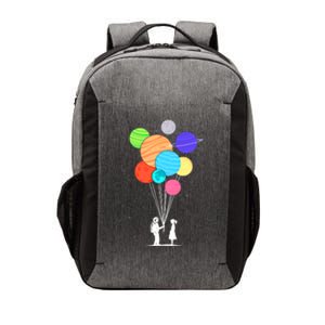 Planet Balloons Astronaut Graphic Design For Space Lovers Gift Vector Backpack