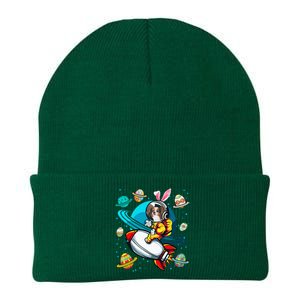 Papillon Bunny Astronaut In Space Planets Knit Cap Winter Beanie