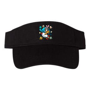 Papillon Bunny Astronaut In Space Planets Valucap Bio-Washed Visor