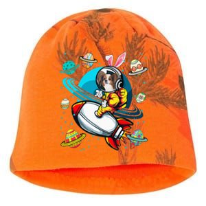 Papillon Bunny Astronaut In Space Planets Kati - Camo Knit Beanie