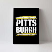 Pittsburgh Black and Yellow Pennsylvania Canvas