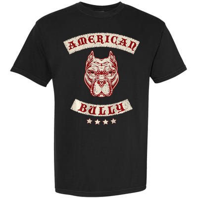 Pit Bull American Bully Dog Breed Mc Style Garment-Dyed Heavyweight T-Shirt