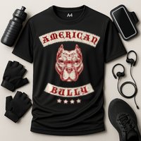 Pit Bull American Bully Dog Breed Mc Style Cooling Performance Crew T-Shirt