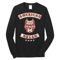 Pit Bull American Bully Dog Breed Mc Style Long Sleeve Shirt