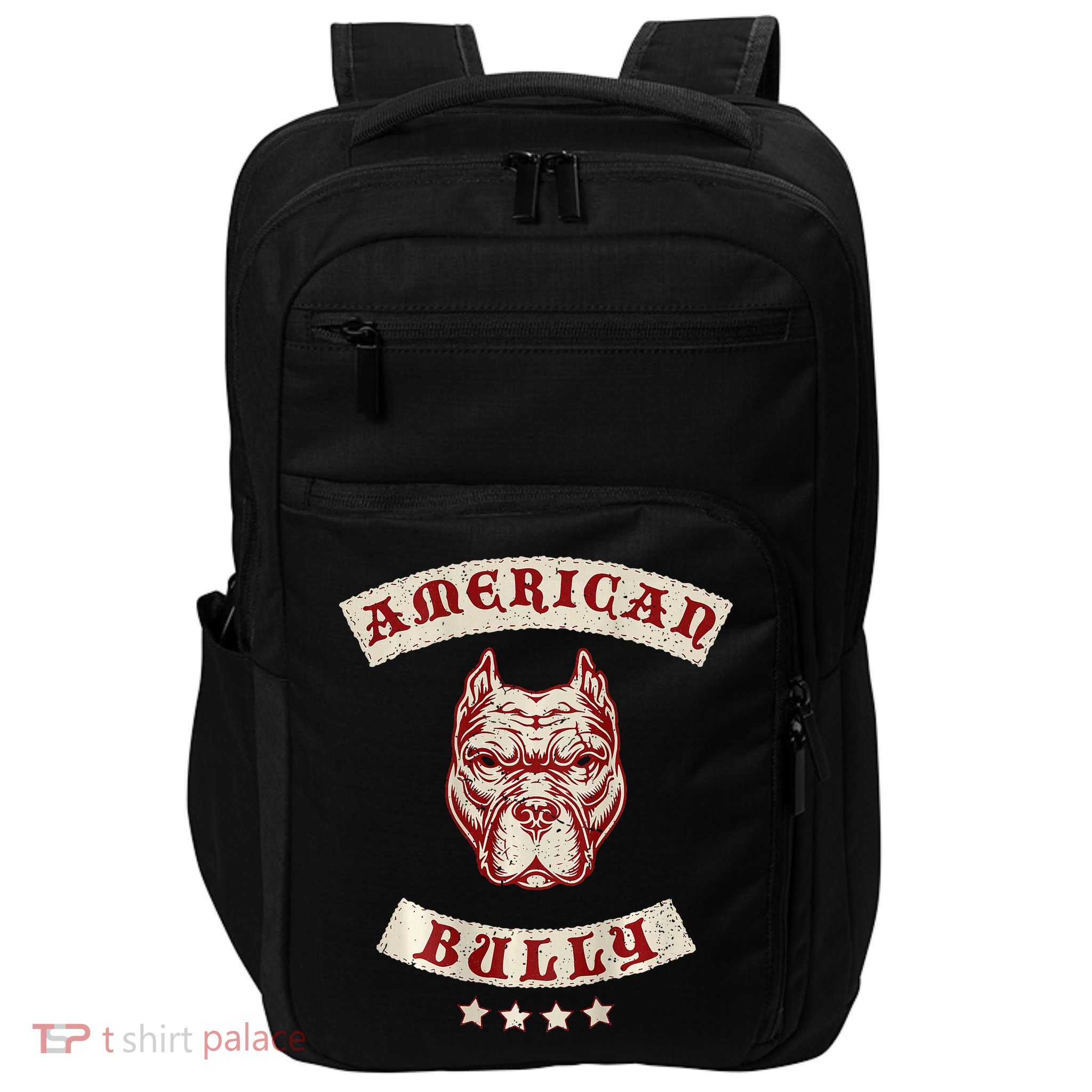 Pit Bull American Bully Dog Breed Mc Style Impact Tech Backpack