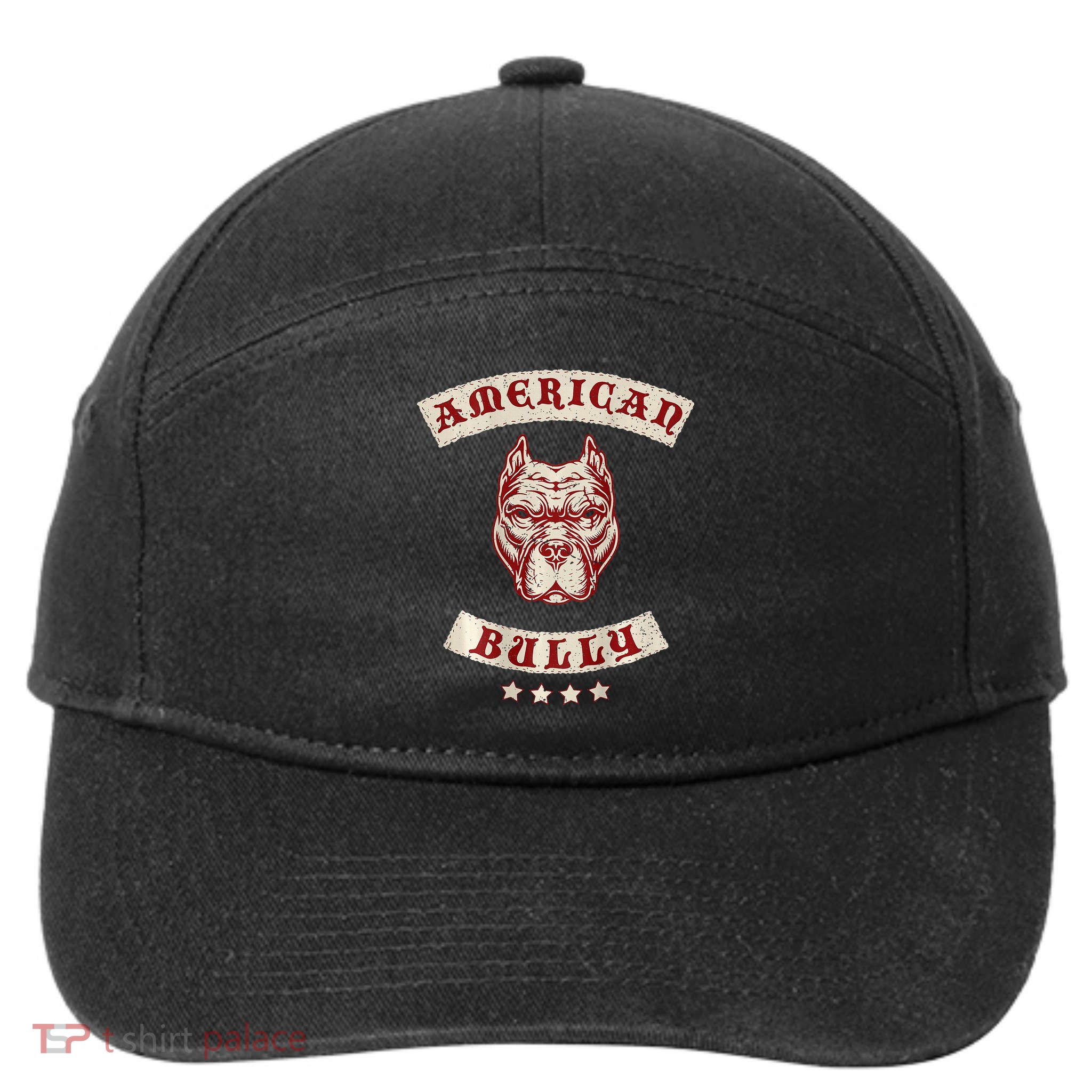 Pit Bull American Bully Dog Breed Mc Style 7-Panel Snapback Hat