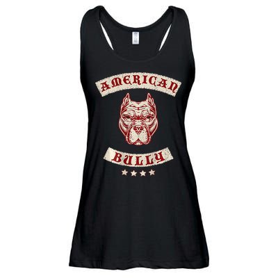 Pit Bull American Bully Dog Breed Mc Style Ladies Essential Flowy Tank