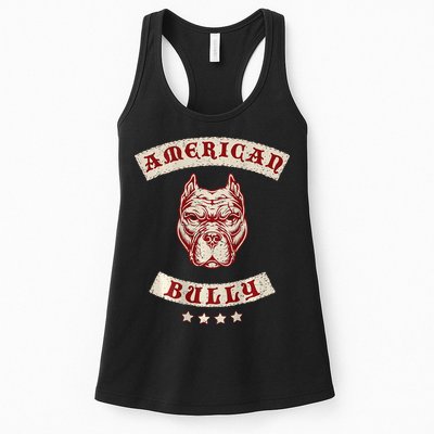 Pit Bull American Bully Dog Breed Mc Style Womens Tank Top
