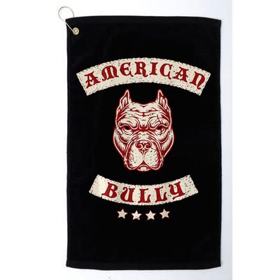 Pit Bull American Bully Dog Breed Mc Style Golf Towel