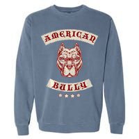 Pit Bull American Bully Dog Breed Mc Style Garment-Dyed Sweatshirt