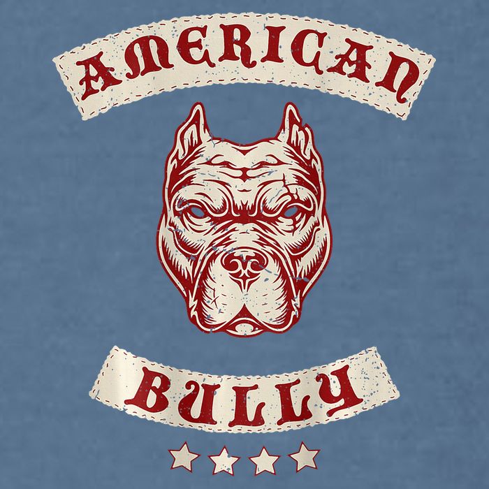 Pit Bull American Bully Dog Breed Mc Style Garment-Dyed Sweatshirt