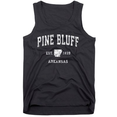 Pine Bluff Arkansas Ar Vintage Athletic Sports Tank Top