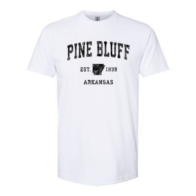 Pine Bluff Arkansas Ar Vintage Athletic Sports Softstyle CVC T-Shirt