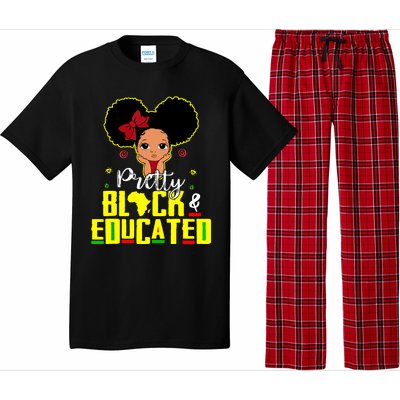 Pretty Black And Educated I Am The Strong African Queen Girl Pajama Set