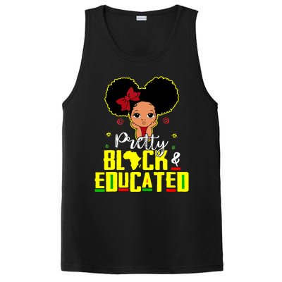 Pretty Black And Educated I Am The Strong African Queen Girl PosiCharge Competitor Tank