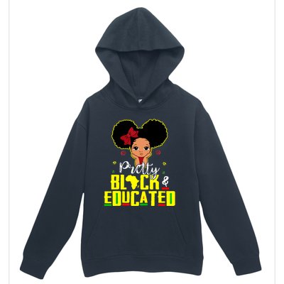 Pretty Black And Educated I Am The Strong African Queen Girl Urban Pullover Hoodie