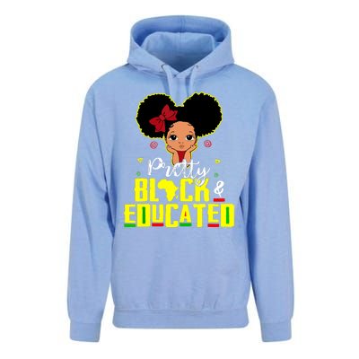 Pretty Black And Educated I Am The Strong African Queen Girl Unisex Surf Hoodie