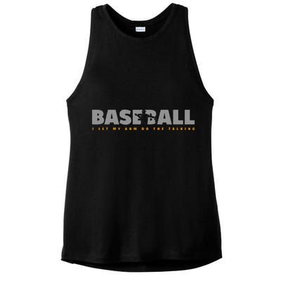 Pitcher Baseball Apparel Baseball Ladies PosiCharge Tri-Blend Wicking Tank