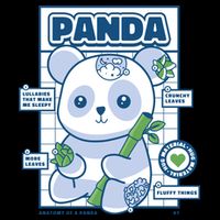 Panda Bear Animal Anatomy V-Neck T-Shirt