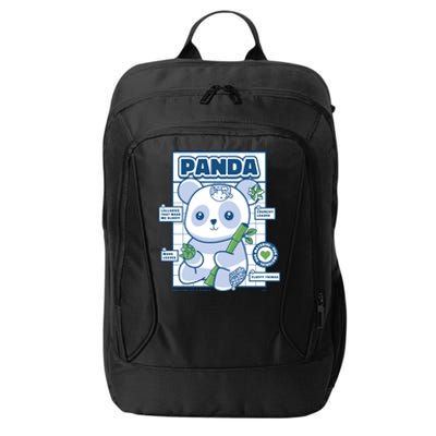 Panda Bear Animal Anatomy City Backpack