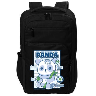 Panda Bear Animal Anatomy Impact Tech Backpack