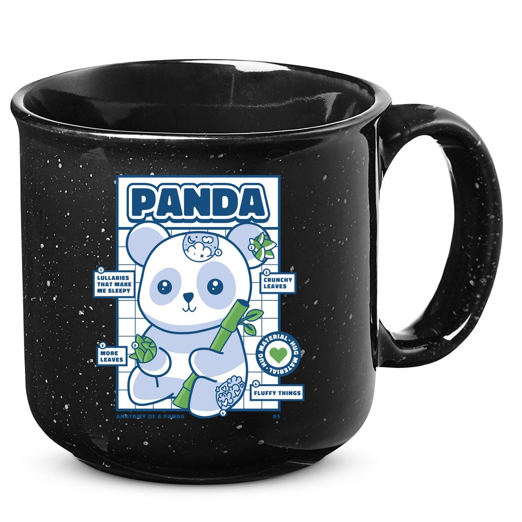 Panda Bear Animal Anatomy 15oz Campfire Ceramic Mug