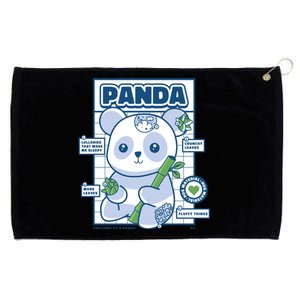 Panda Bear Animal Anatomy Grommeted Golf Towel