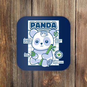 Panda Bear Animal Anatomy Coaster