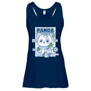 Panda Bear Animal Anatomy Ladies Essential Flowy Tank