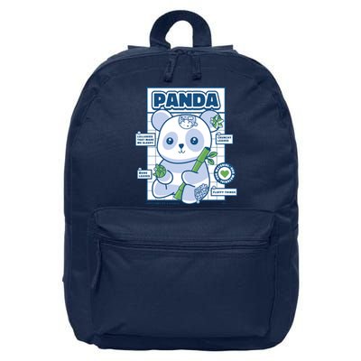 Panda Bear Animal Anatomy 16 in Basic Backpack