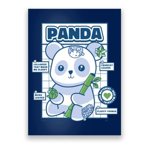 Panda Bear Animal Anatomy Poster