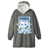 Panda Bear Animal Anatomy Hooded Wearable Blanket