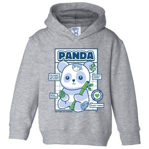 Panda Bear Animal Anatomy Toddler Hoodie