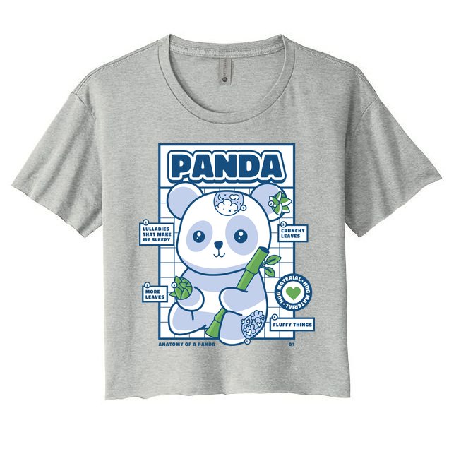 Panda Bear Animal Anatomy Crop Top