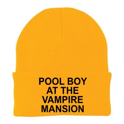 Pool Boy At The Vampire Mansion Knit Cap Winter Beanie