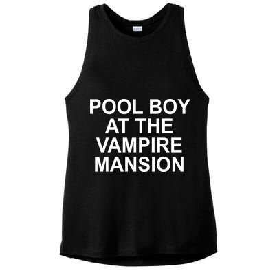 Pool Boy At The Vampire Mansion Ladies PosiCharge Tri-Blend Wicking Tank
