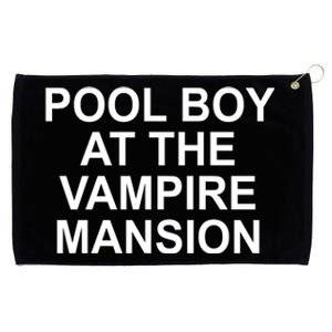 Pool Boy At The Vampire Mansion Grommeted Golf Towel