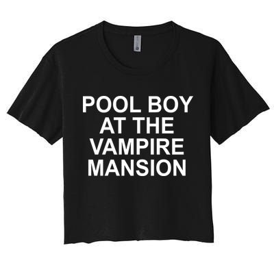 Pool Boy At The Vampire Mansion Crop Top