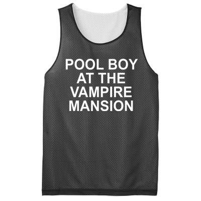 Pool Boy At The Vampire Mansion Mesh Reversible Basketball Jersey Tank