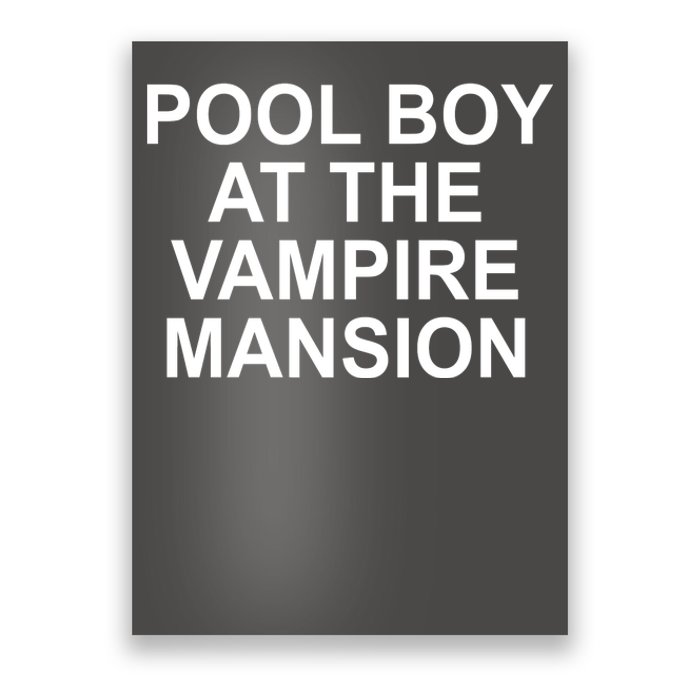 Pool Boy At The Vampire Mansion Poster