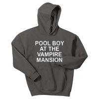 Pool Boy At The Vampire Mansion Kids Hoodie