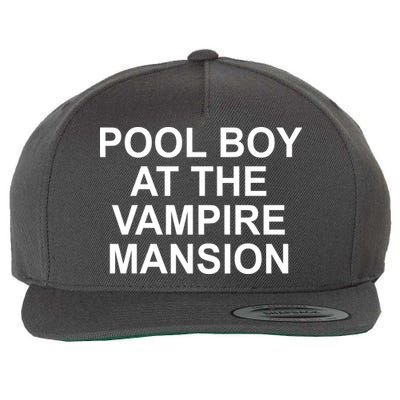 Pool Boy At The Vampire Mansion Wool Snapback Cap